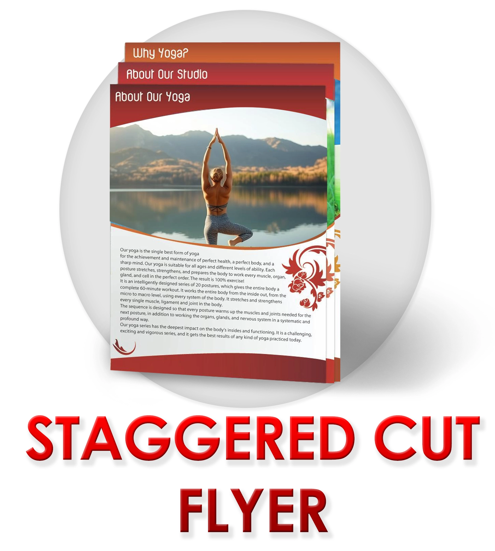 Printing custom staggered flyers